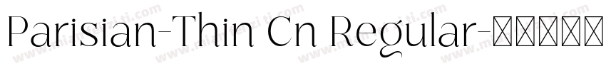 Parisian-Thin Cn Regular字体转换